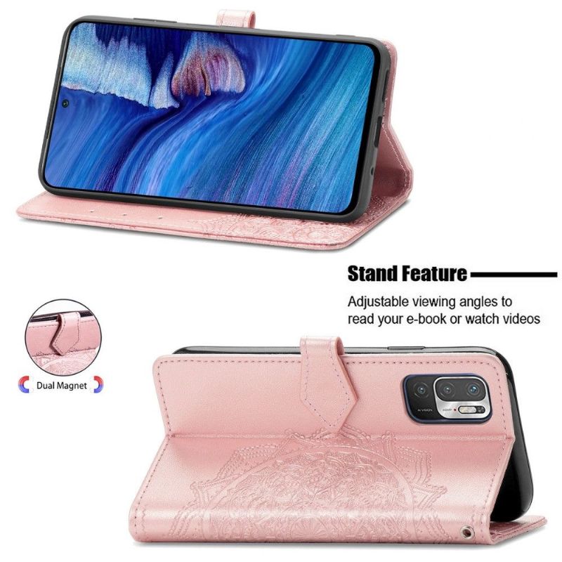 Flip Cover Xiaomi Redmi Note 10 5G / Poco M3 Pro Relief Mandala