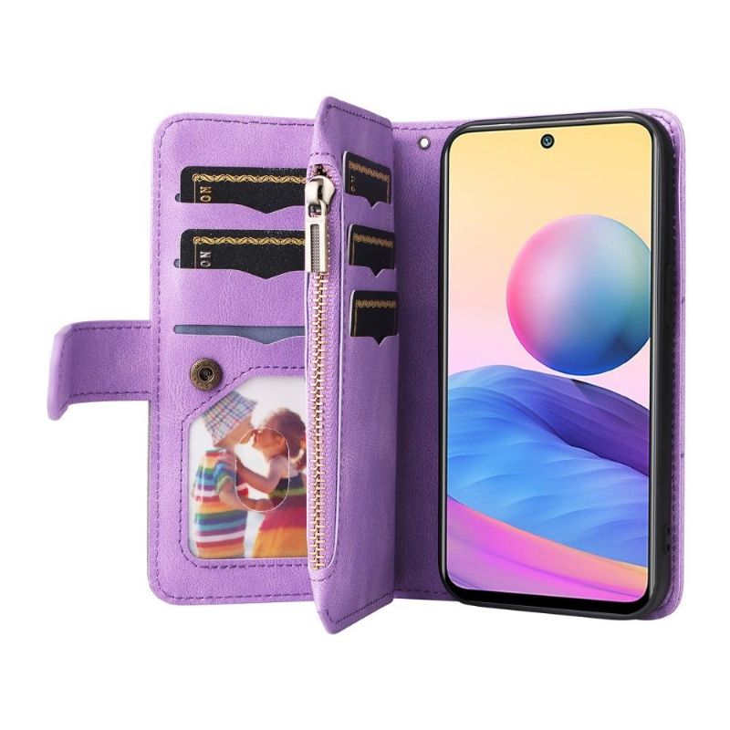 Læder Cover Xiaomi Redmi Note 10 5G / Poco M3 Pro Original Bicolor Artistic 002 Series