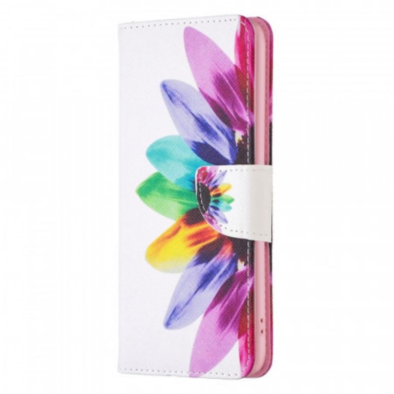 Flip Cover OnePlus 10 Pro 5G Akvarel Blomst