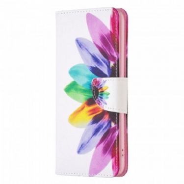 Flip Cover OnePlus 10 Pro 5G Akvarel Blomst