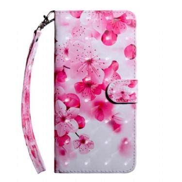 Flip Cover OnePlus 10 Pro 5G Blomster Med Rem