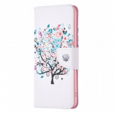 Flip Cover OnePlus 10 Pro 5G Blomstret Træ