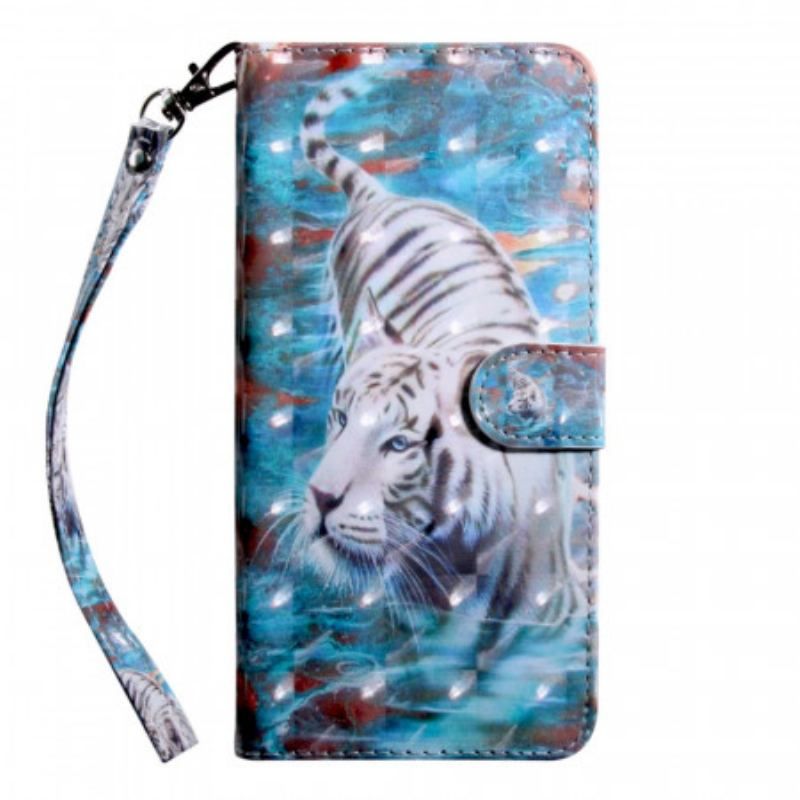 Flip Cover OnePlus 10 Pro 5G Med Snor Thong Tiger