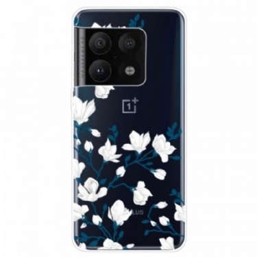 Mobilcover OnePlus 10 Pro 5G Hvide Blomster