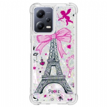 Cover Poco X5 5G Eiffeltårnets Pailletter