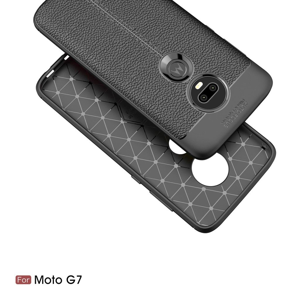 Cover Motorola Moto G7 Finishing Gel I Kunstlæder