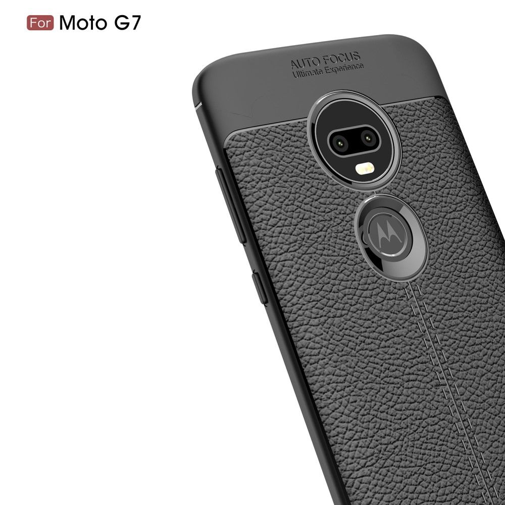 Cover Motorola Moto G7 Finishing Gel I Kunstlæder
