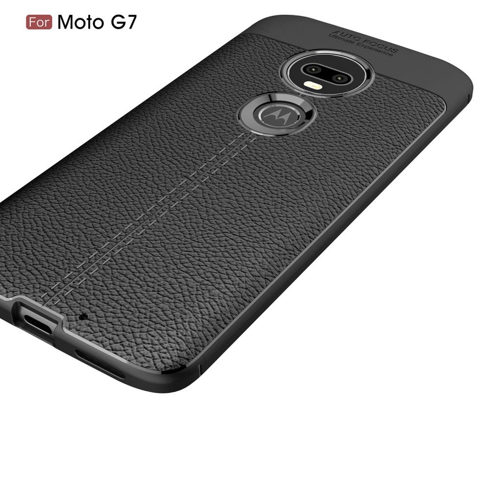 Cover Motorola Moto G7 Finishing Gel I Kunstlæder