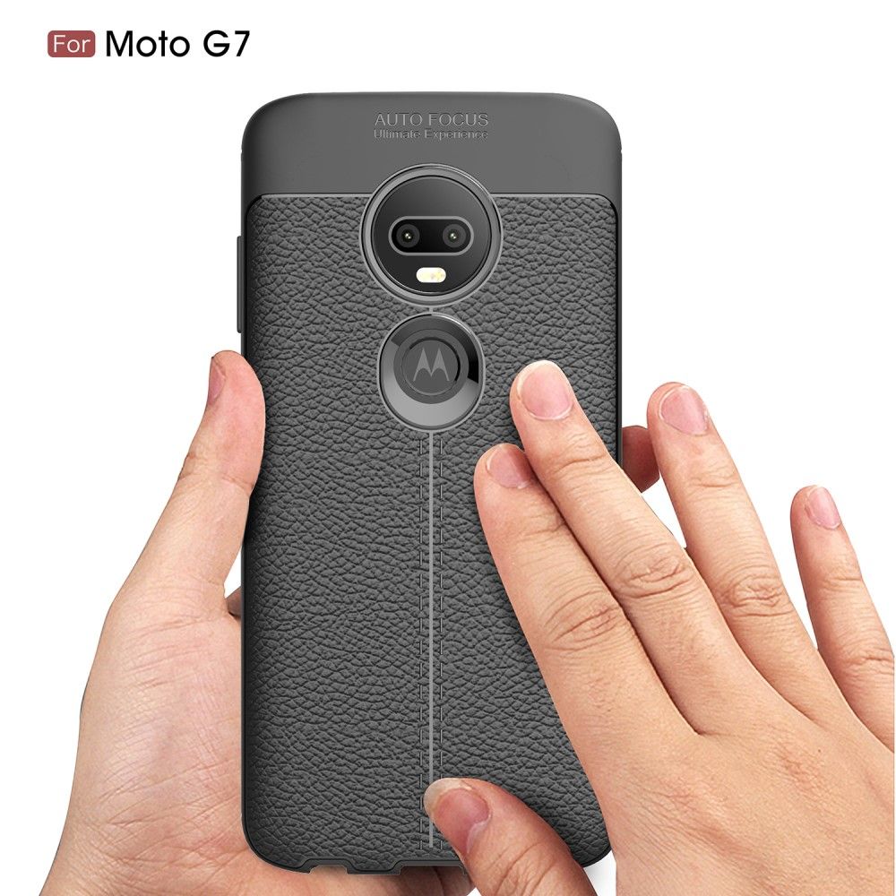 Cover Motorola Moto G7 Finishing Gel I Kunstlæder