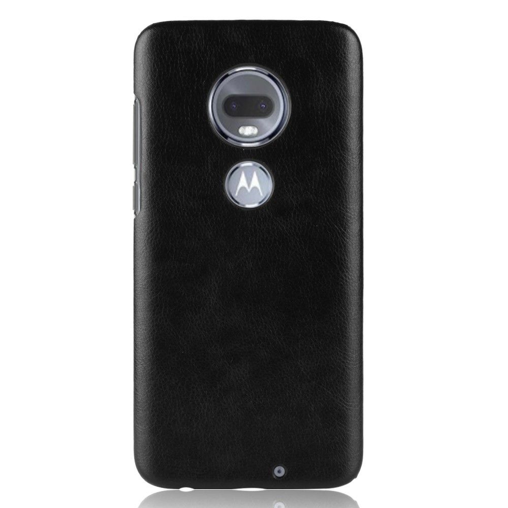 Cover Motorola Moto G7 Hemming Lædereffekt