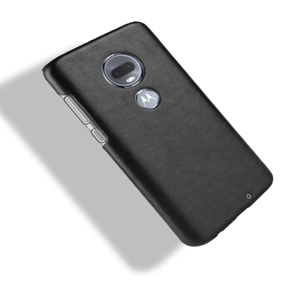 Cover Motorola Moto G7 Hemming Lædereffekt