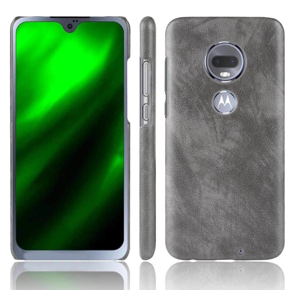 Cover Motorola Moto G7 Hemming Lædereffekt