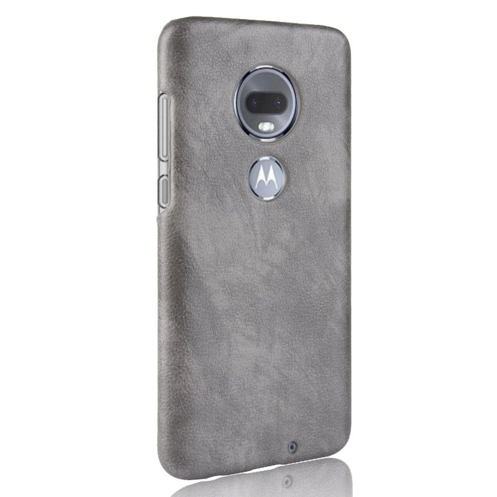 Cover Motorola Moto G7 Hemming Lædereffekt