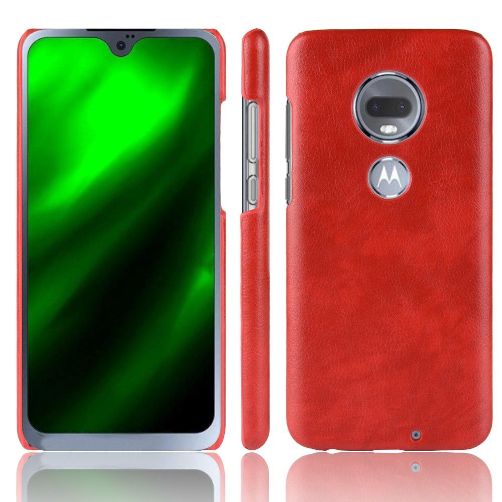 Cover Motorola Moto G7 Hemming Lædereffekt