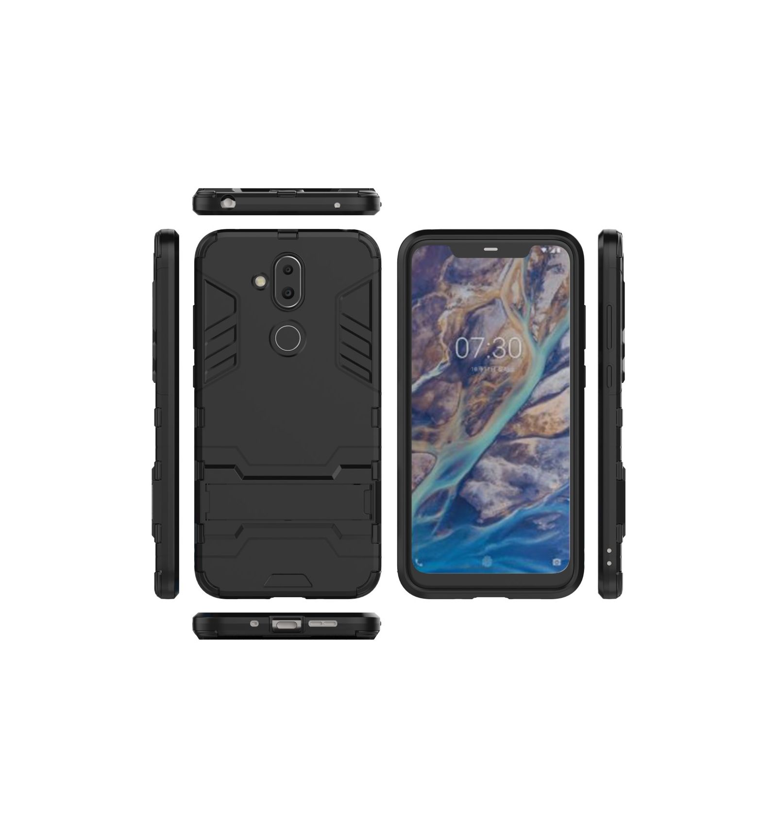 Cover Nokia 8.1 Cool Guard Stødsikker Med Integreret Stativ