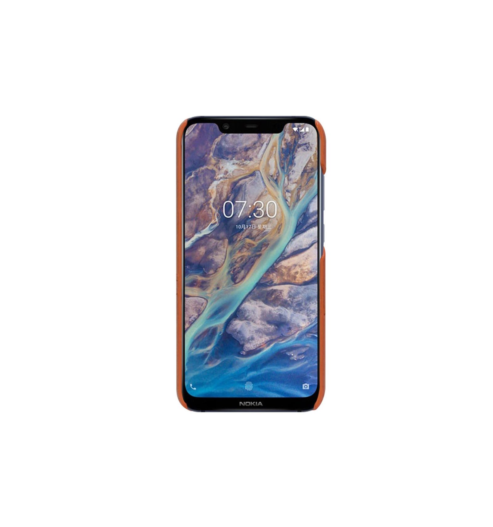 Cover Nokia 8.1 Hemming Imak Imiteret Læder - Brun