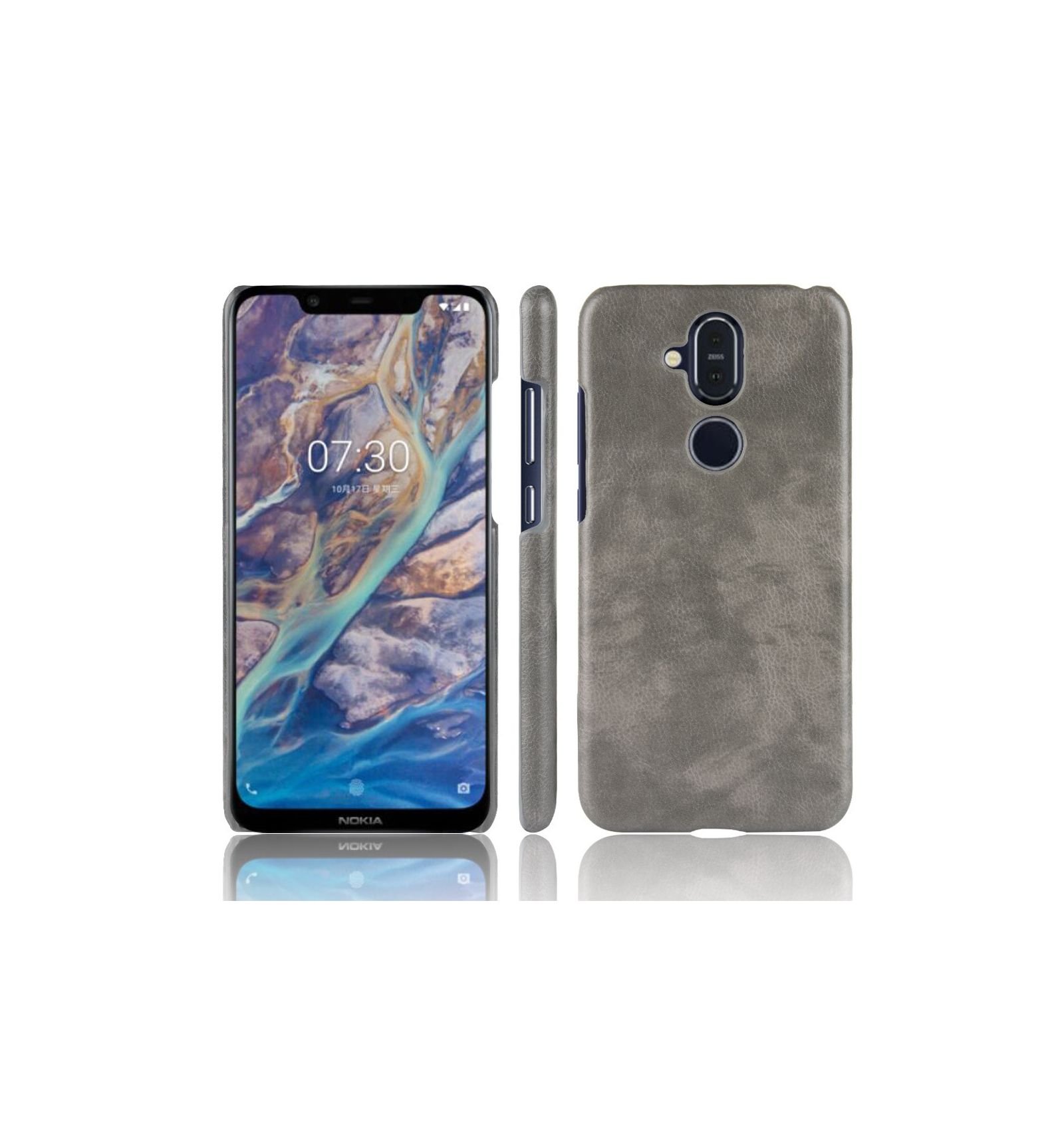 Cover Nokia 8.1 Premium Lædereffekt