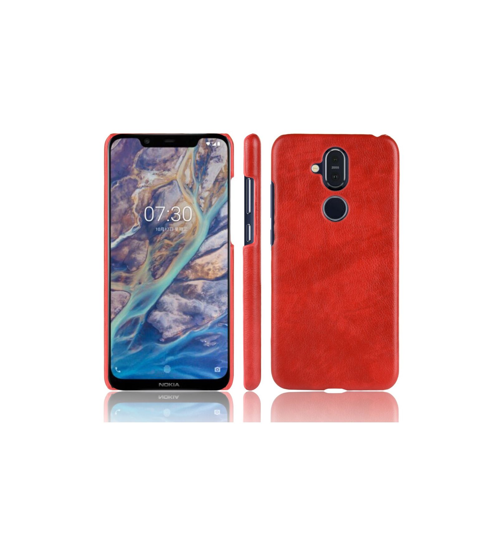 Cover Nokia 8.1 Premium Lædereffekt