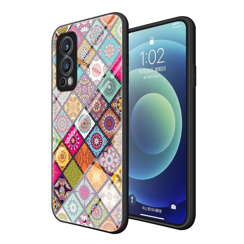 Cover OnePlus Nord 2 5G Anti-fald Mandala Kalejdoskop Med Stand