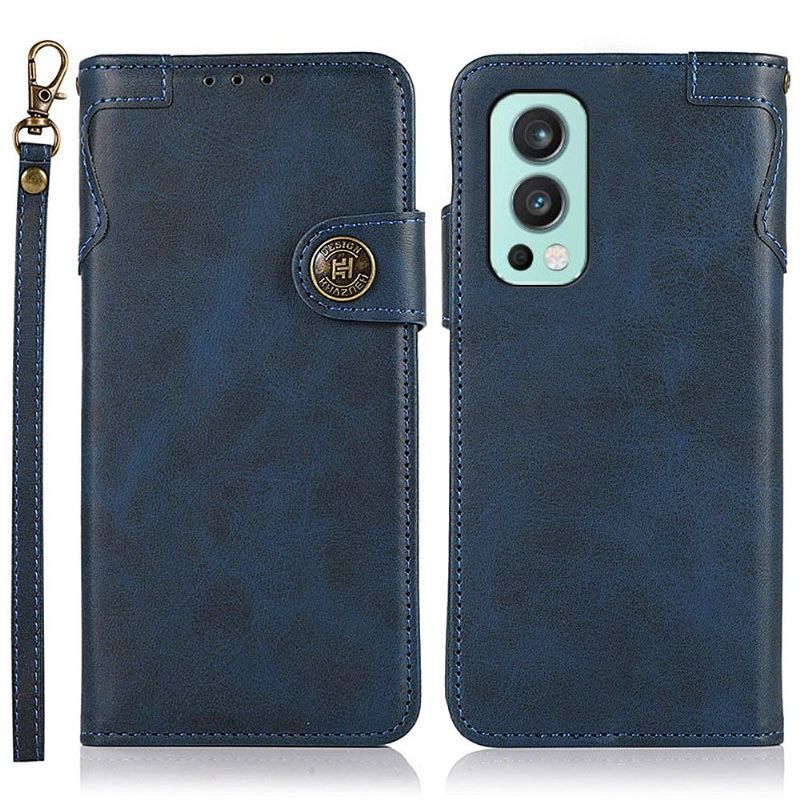 Flip Cover OnePlus Nord 2 5G Anti-fald Khazneh The Classic