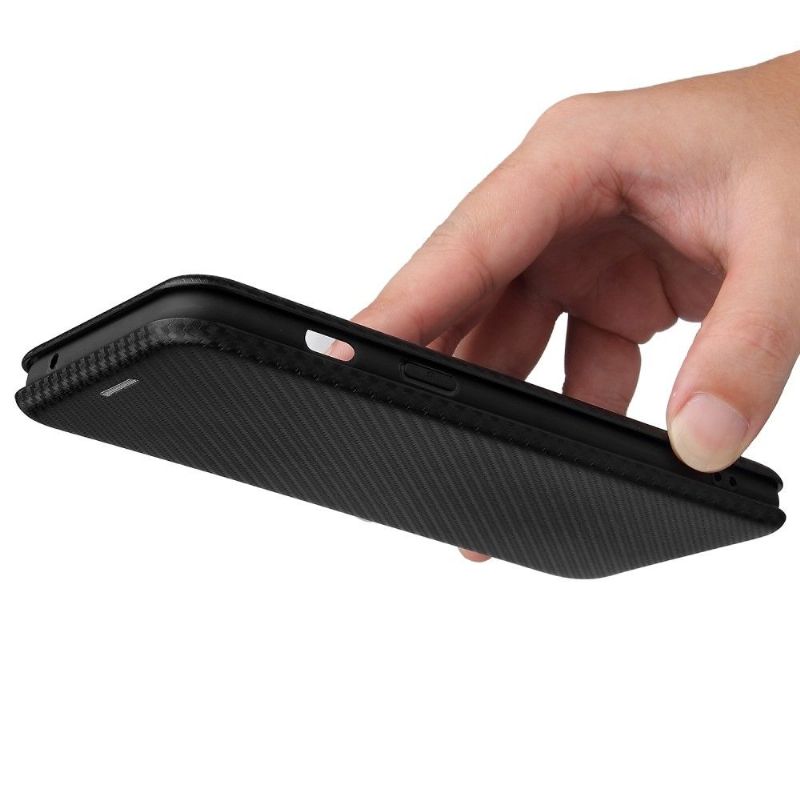 Flip Cover OnePlus Nord 2 5G Carbon Fiber Style Kunstlæder