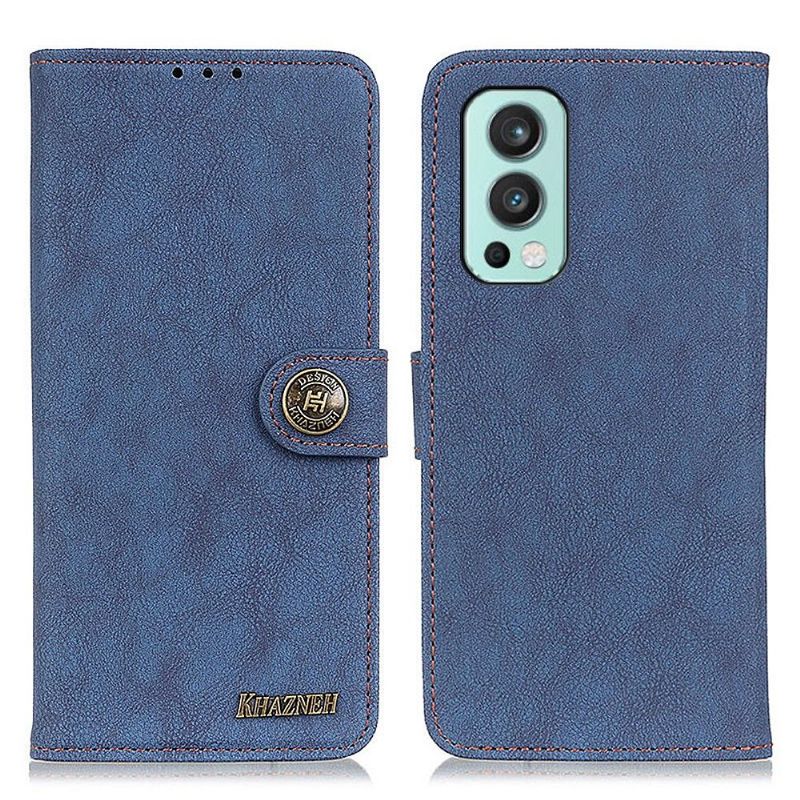 Flip Cover OnePlus Nord 2 5G Hemming Khazneh Retro Lædereffekt