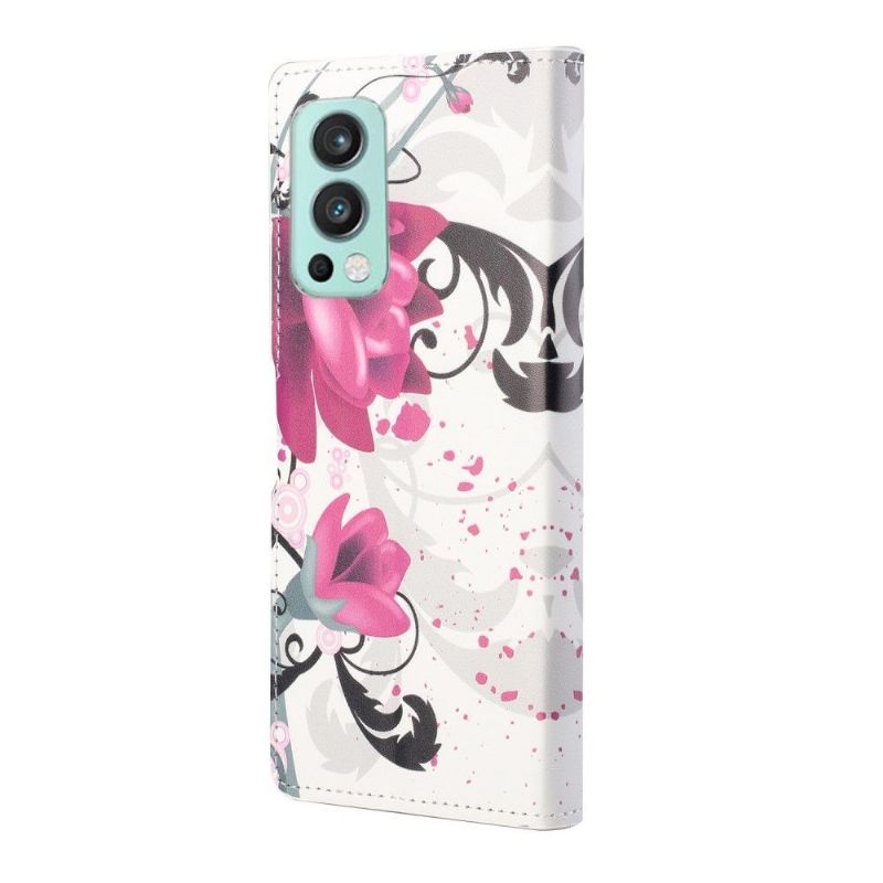 Flip Cover OnePlus Nord 2 5G Lotusblomster