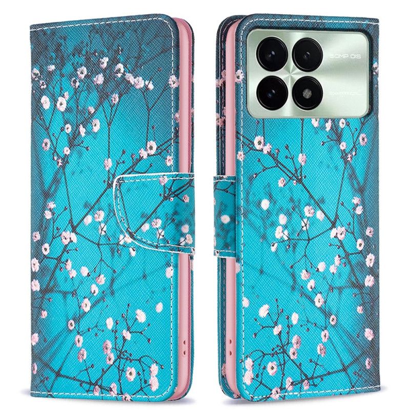 Flip Cover Poco X6 Pro 5g Blommeblomst