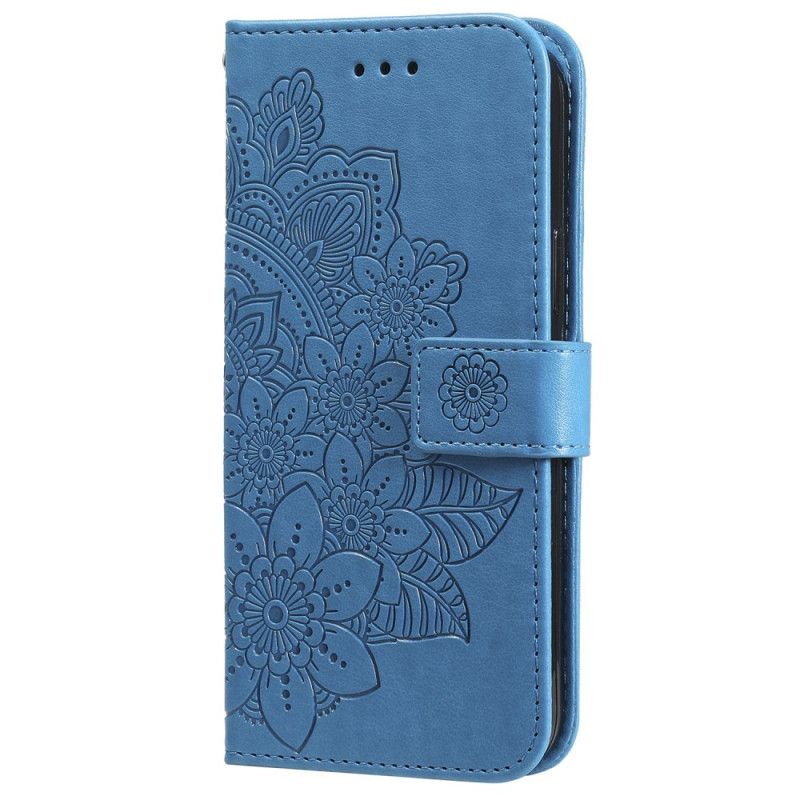 Flip Cover Poco X6 Pro 5g Blomstermønster Med Rem