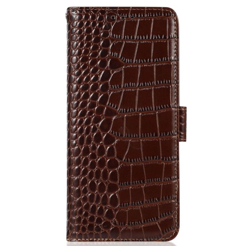 Flip Cover Poco X6 Pro 5g Crocodile Texture Wallet Med Rfid-blokering