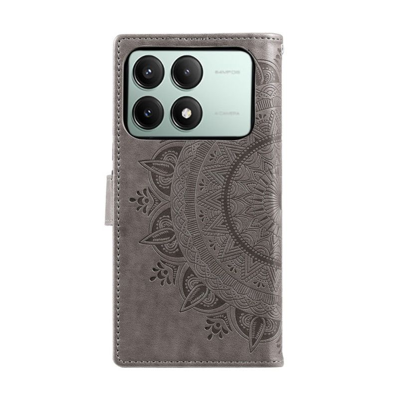 Flip Cover Poco X6 Pro 5g Mandala Sol Med Rem