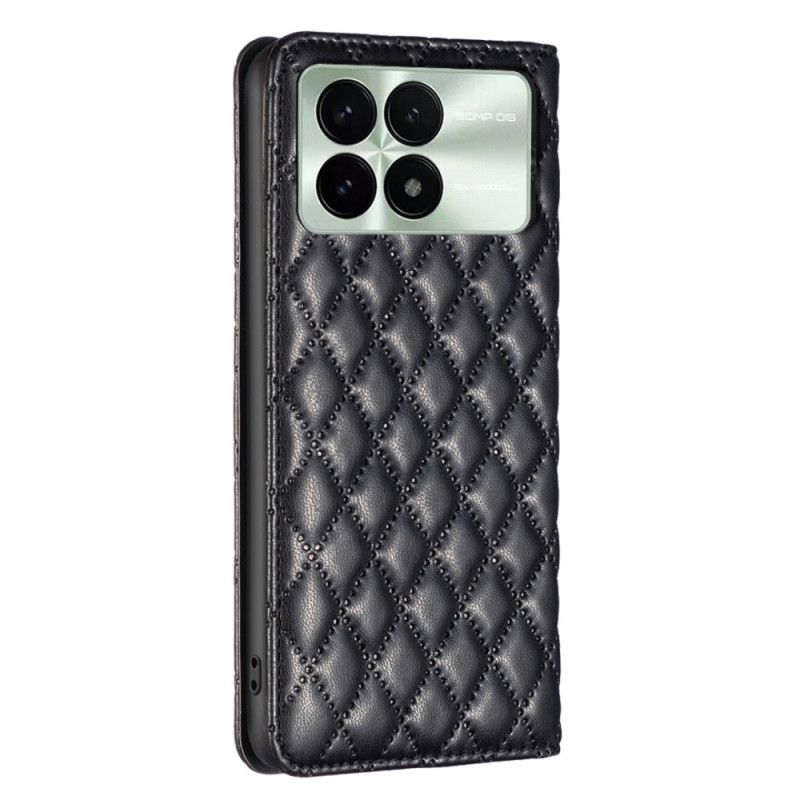 Flip Cover Til Poco X6 Pro 5g Quiltet Binfen Farve