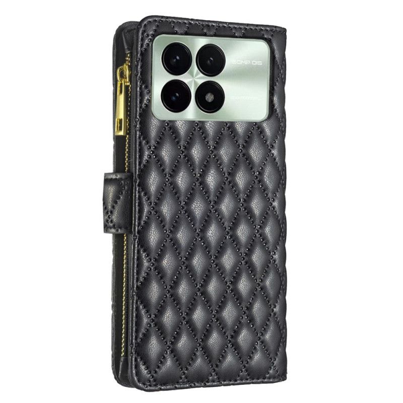 Læder Cover Poco X6 Pro 5g Telefon Etui Quiltet Binfen Farve