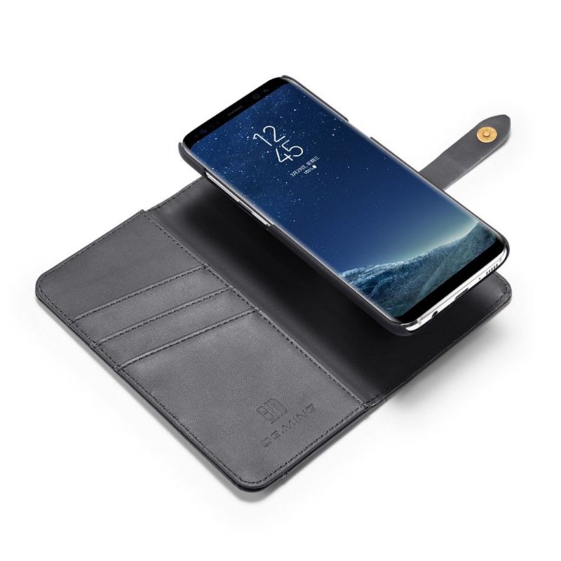 Cover Etui Samsung Galaxy S8 Hemming Læder Med Aftagelig Skal