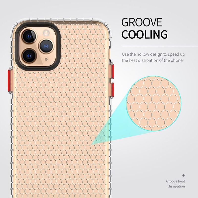 Cover iPhone 11 Pro Hemming Silikone Honeycomb