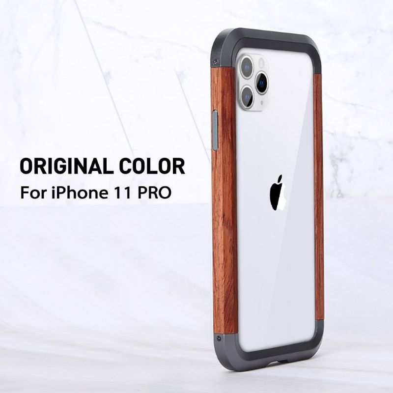 Cover iPhone 11 Pro Træ Og Metal