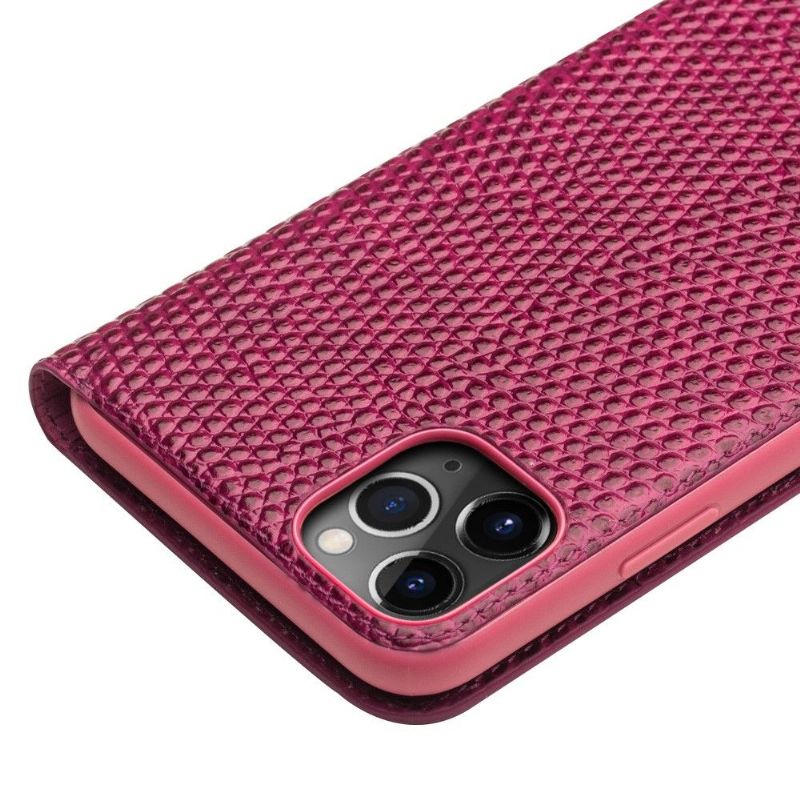 Flip Cover iPhone 11 Pro Croc Effect Ægte Læder