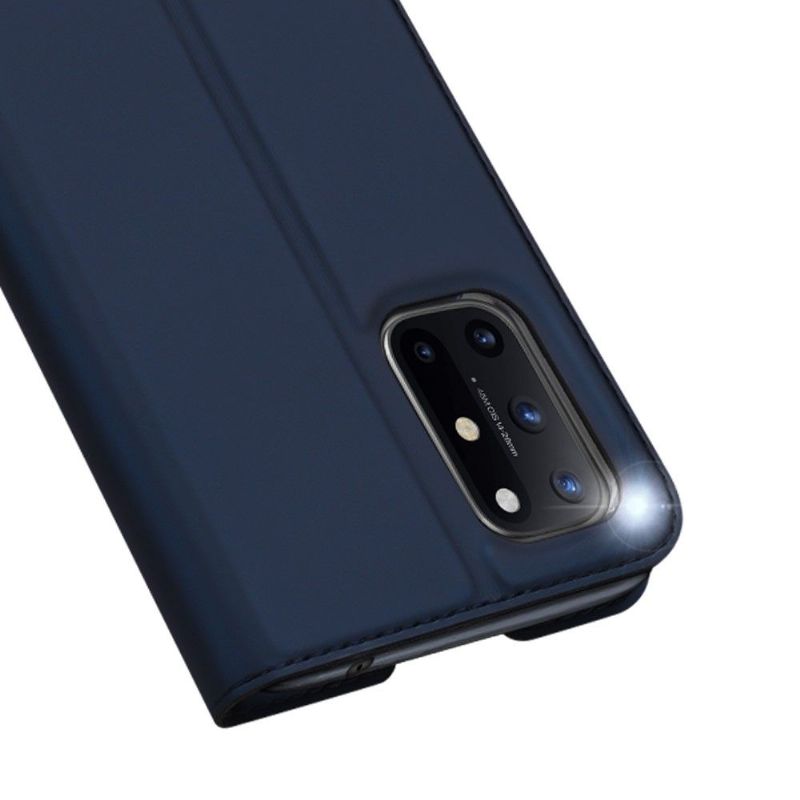 Flip Cover OnePlus 8T Hemming Business Satin Effekt