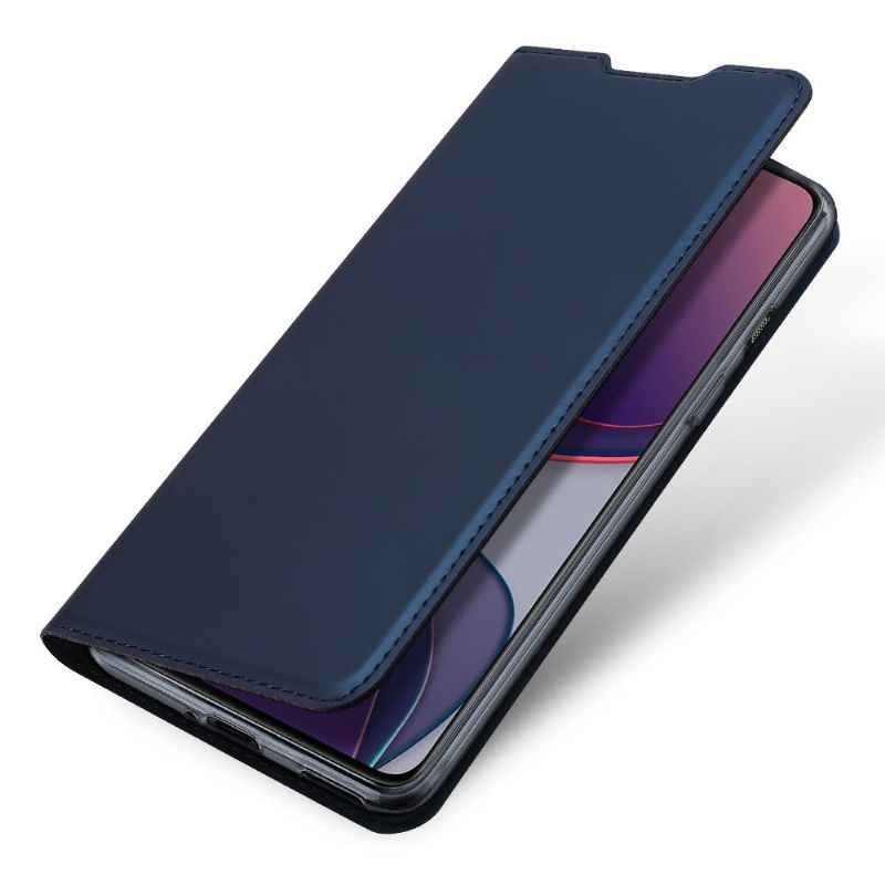 Flip Cover OnePlus 8T Hemming Business Satin Effekt