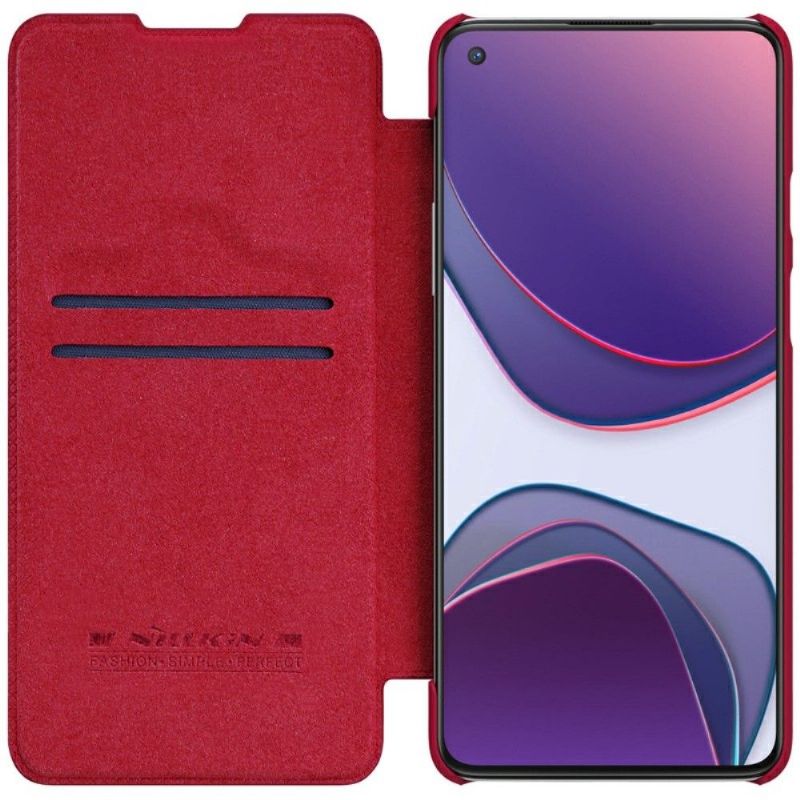 Flip Cover OnePlus 8T Qin-seriens Lædereffekt