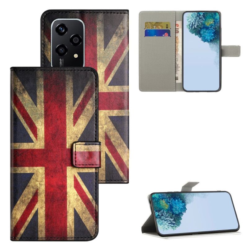 Flip Cover Honor 200 Lite Vintage Engelsk Flag