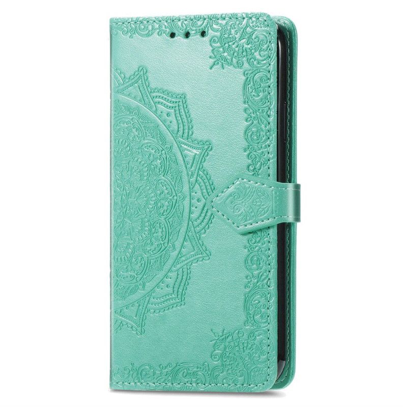 Læder Cover Honor 200 Lite Telefon Etui Barok Mandala Med Rem