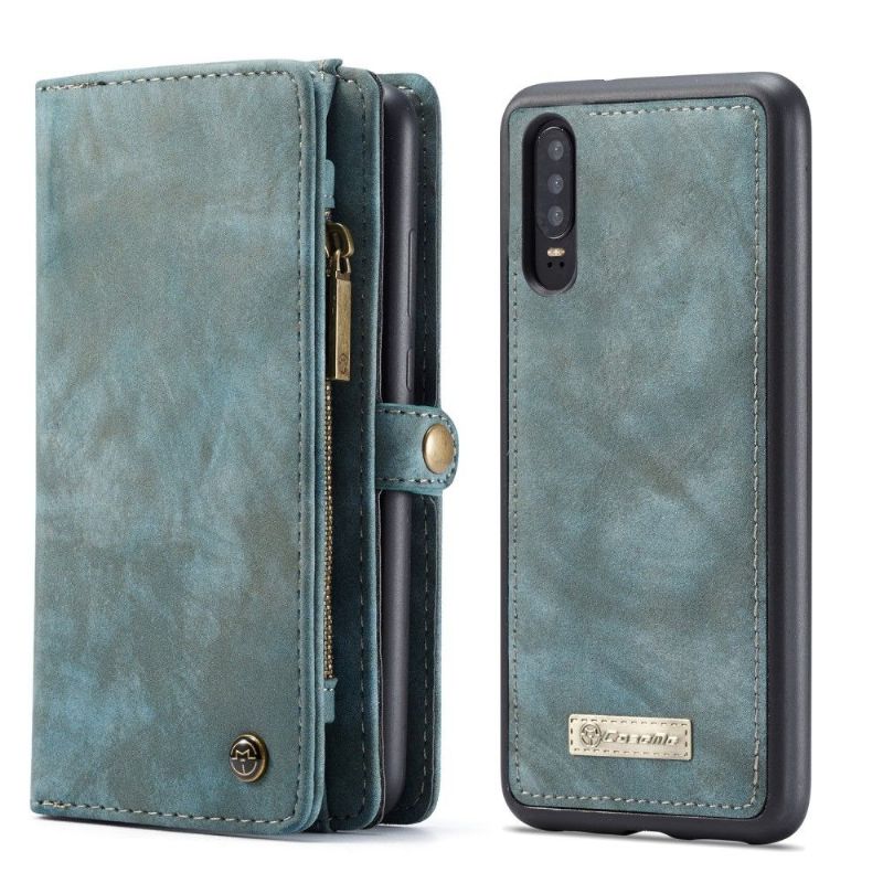 Flip Cover Huawei P30 Og Kortholder Cover - Grøn