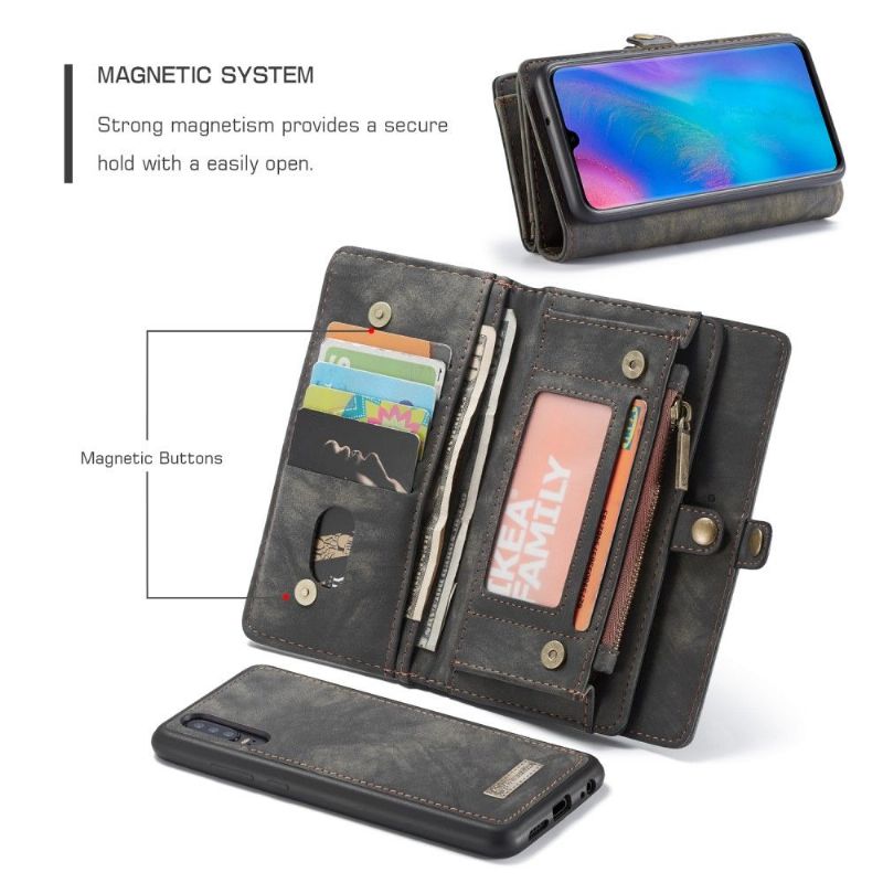 Flip Cover Huawei P30 Og Kortholder Cover - Sort