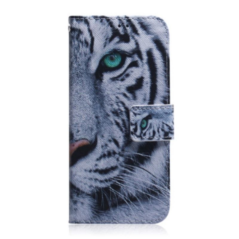 Flip Cover Google Pixel 7 Pro Hvid Tiger