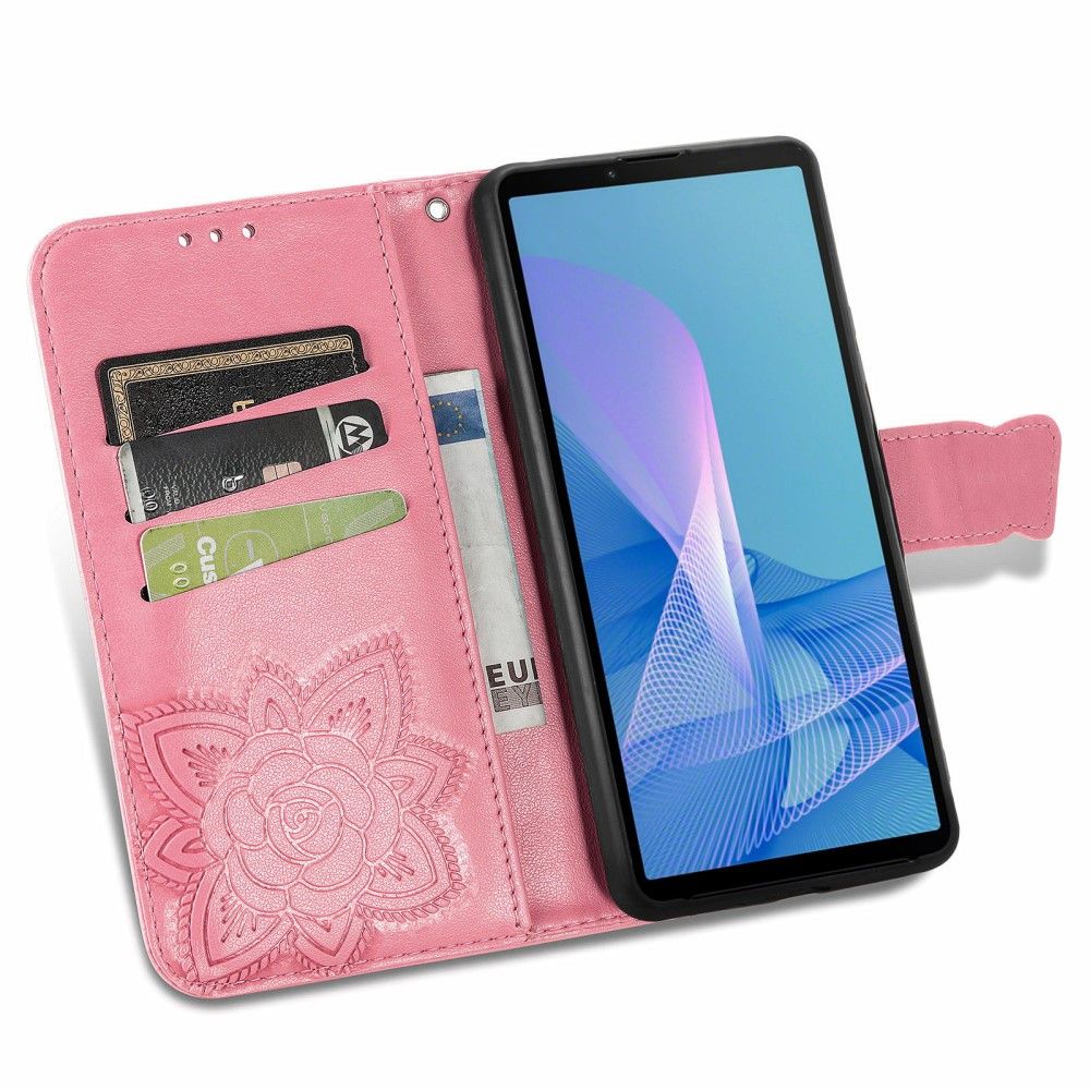 Flip Cover Sony Xperia 10 III Relief Sommerfugl