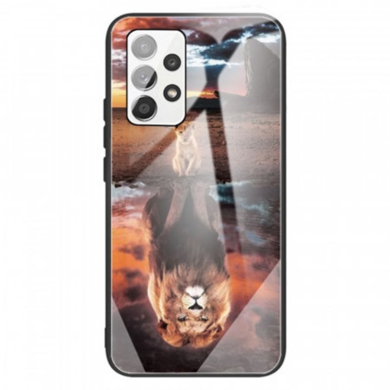 Cover Samsung Galaxy A13 Lion Cub's Dream Hærdet Glas