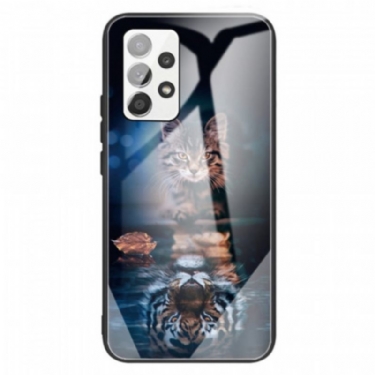 Cover Samsung Galaxy A13 Mit Tiger Hærdet Glas