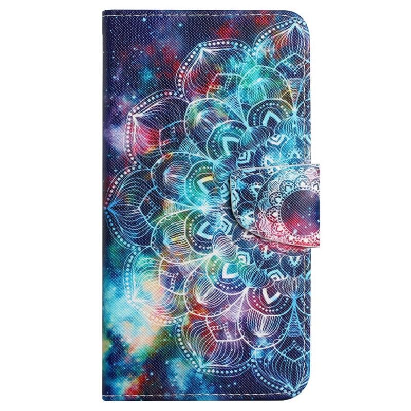 Flip Cover Samsung Galaxy A13 Med Snor Prangende Strappy Mandala