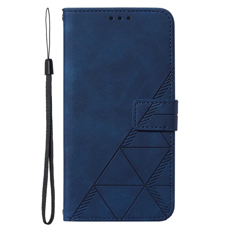 Flip Cover Samsung Galaxy A13 Mønster Med Rem